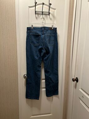 Lee Women's Straight Jeans in Dark Blue Denim